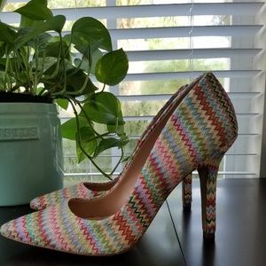 Charles by Charles David Multi-Colored Heels SZ 9